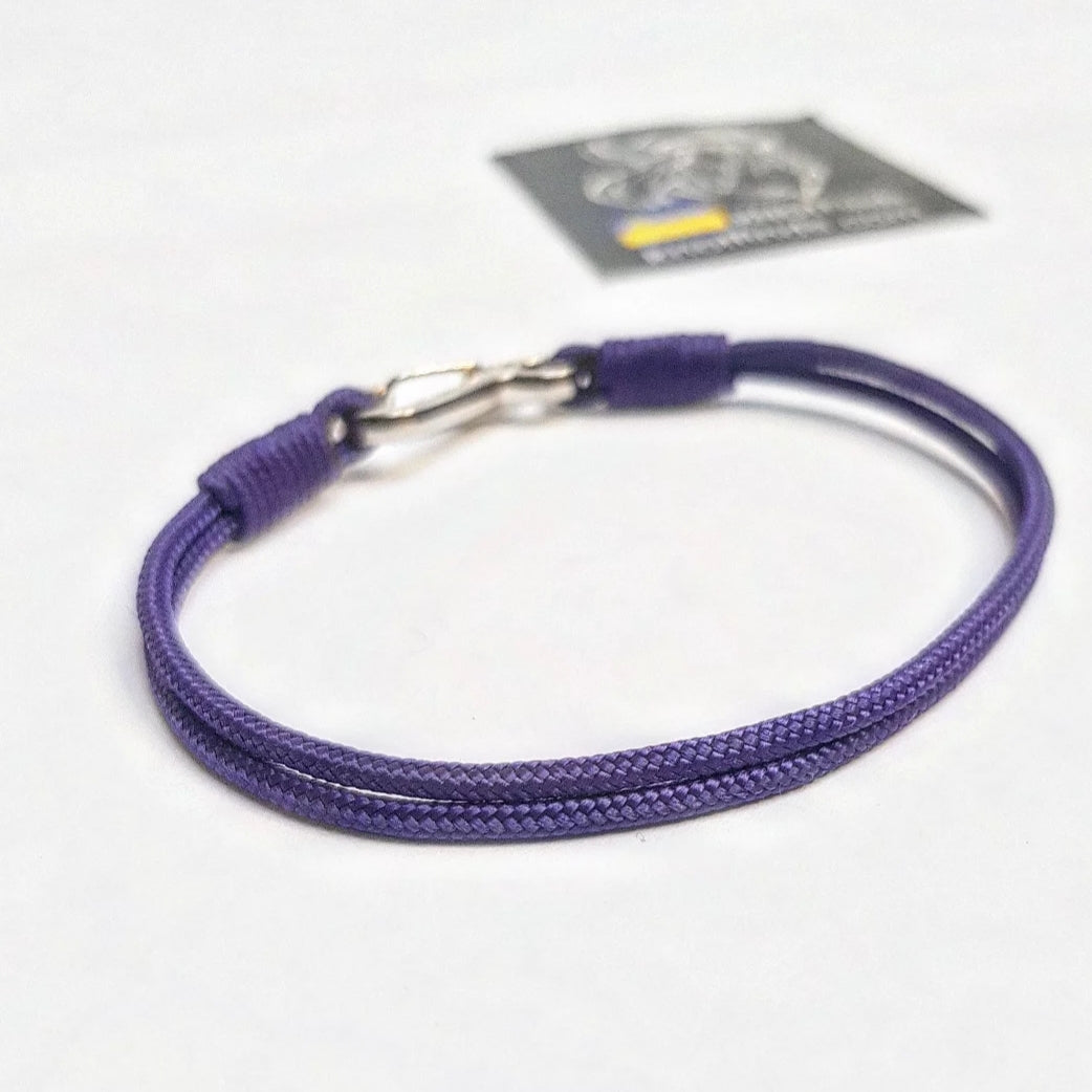Purple Solo – Ultra-Thin Purple Paracord Bracelet | Minimalist Microcord Charm
