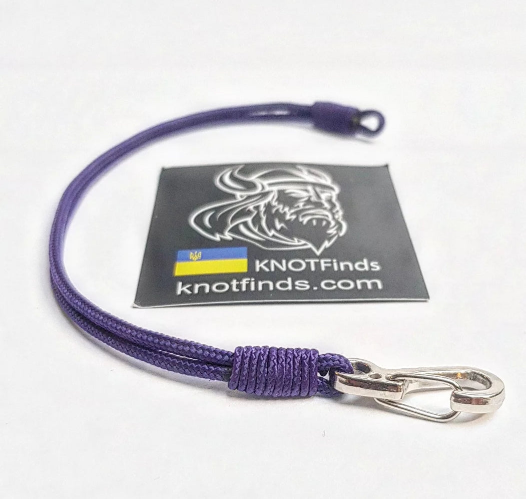 Purple Solo – Ultra-Thin Purple Paracord Bracelet | Minimalist Microcord Charm