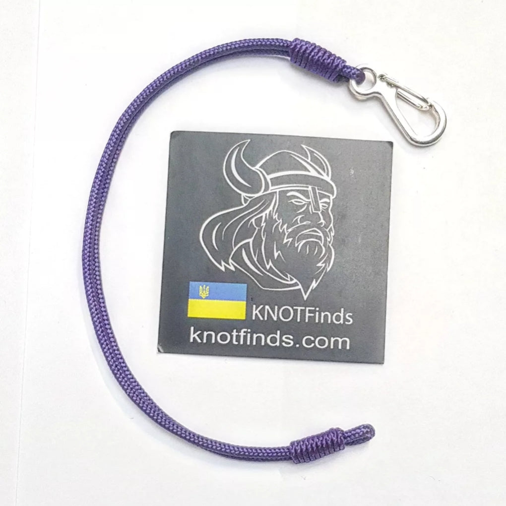 Purple Solo – Ultra-Thin Purple Paracord Bracelet | Minimalist Microcord Charm