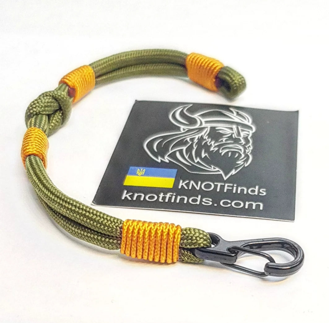 Forest Oath Knot – Olive Paracord Bracelet with Binding Knot | Minimal Tactical Jewelry