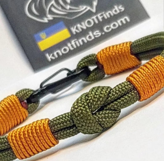 Forest Oath Knot – Olive Paracord Bracelet with Binding Knot | Minimal Tactical Jewelry