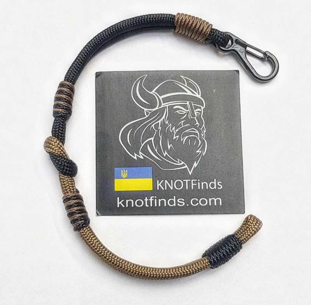 Urban Rugged Premium Paracord Bracelet – Mens Two Tone 550 Cord Bracelet, Graphite Sand Wristband, Tactical Minimalist Gift for Him