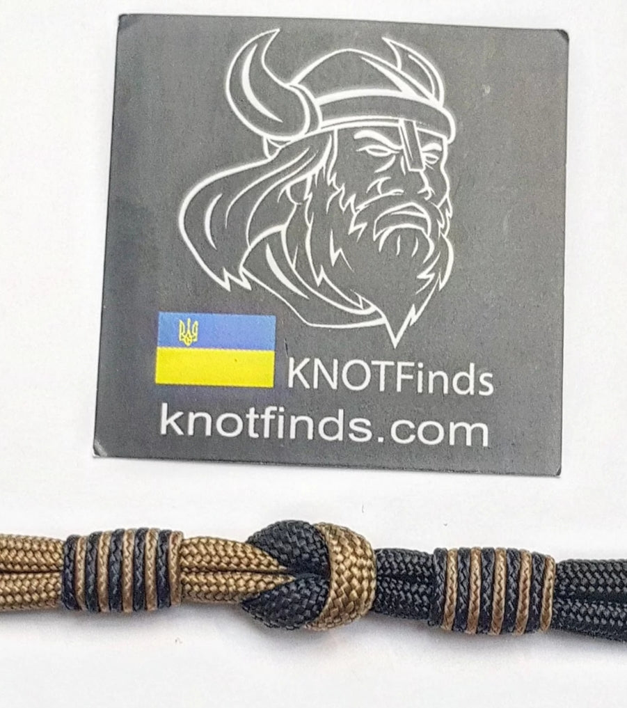 Urban Rugged Premium Paracord Bracelet – Mens Two Tone 550 Cord Bracelet, Graphite Sand Wristband, Tactical Minimalist Gift for Him