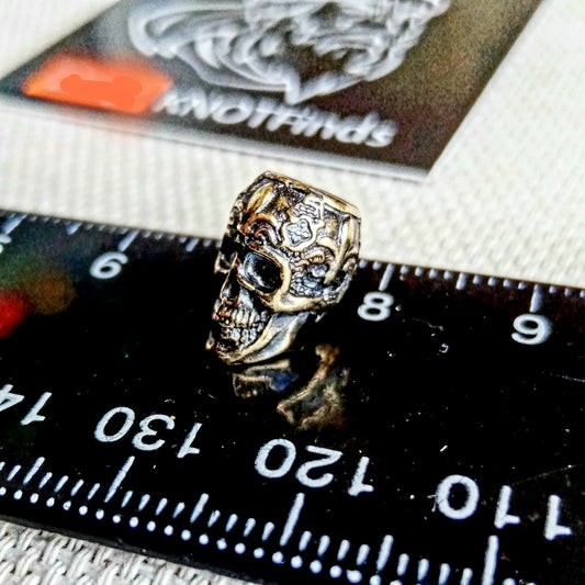 Brass Skull Bead: Viking Paracord Jewelry