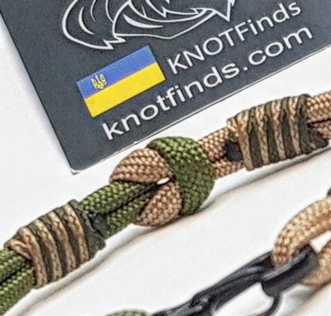 Olive Gold Paracord Bracelet – Mens 550 Cord Bracelet, Two Tone Tactical Wristband, Minimalist Military Style Bracelet, Gift for Him