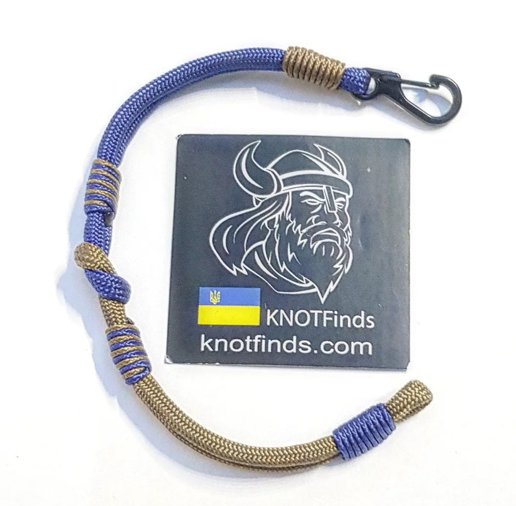 Navy Blue Gold Paracord Bracelet – Handmade 550 Cord Bracelet, Nautical Knot Wristband, Two Tone Rope Bracelet, Gift for Him