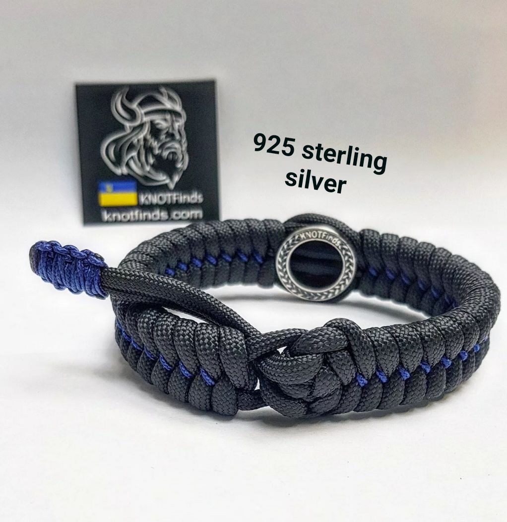 Handmade Paracord Bracelet with Saint Benedict Cross – Protective Amulet, Sterling Silver Bead, Celtic Knot Wristband