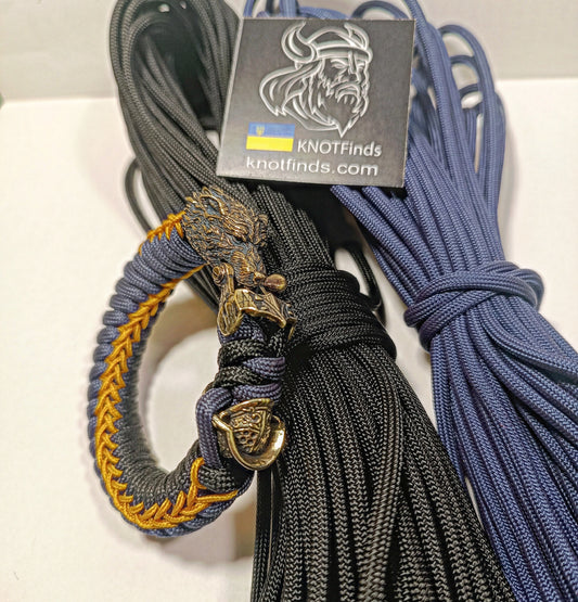 Paracord bracelet with beads "Wolf and GLADIATOR". Men's style, a gift for tough men. Biker bracelet.