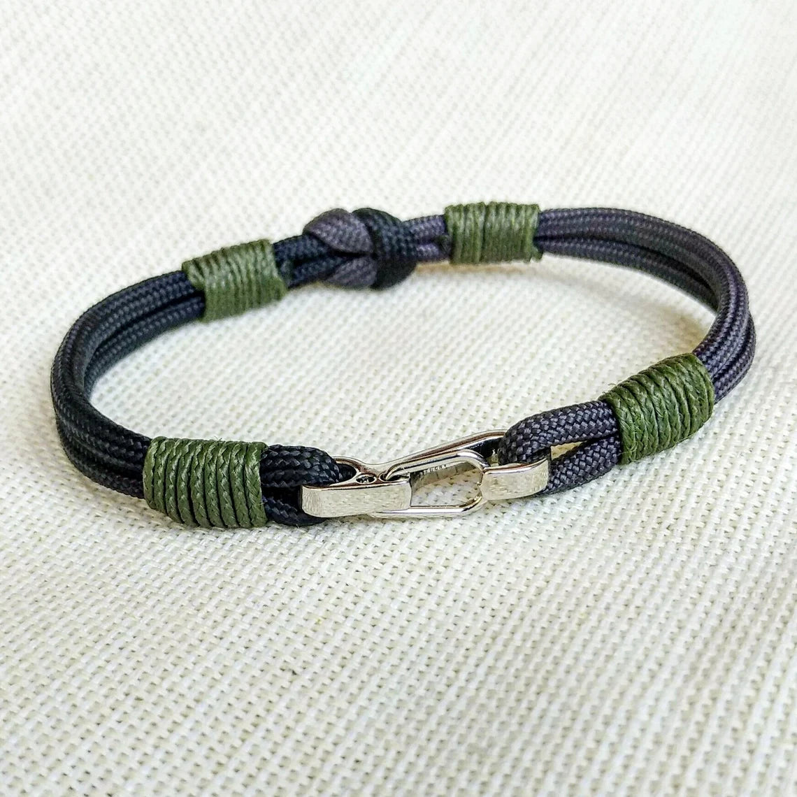 Viking  bracelet / Scandinavian  jewelry / gift for  him / paracord  bracelet / parachute  cord  / viking cuff  / biker bangle