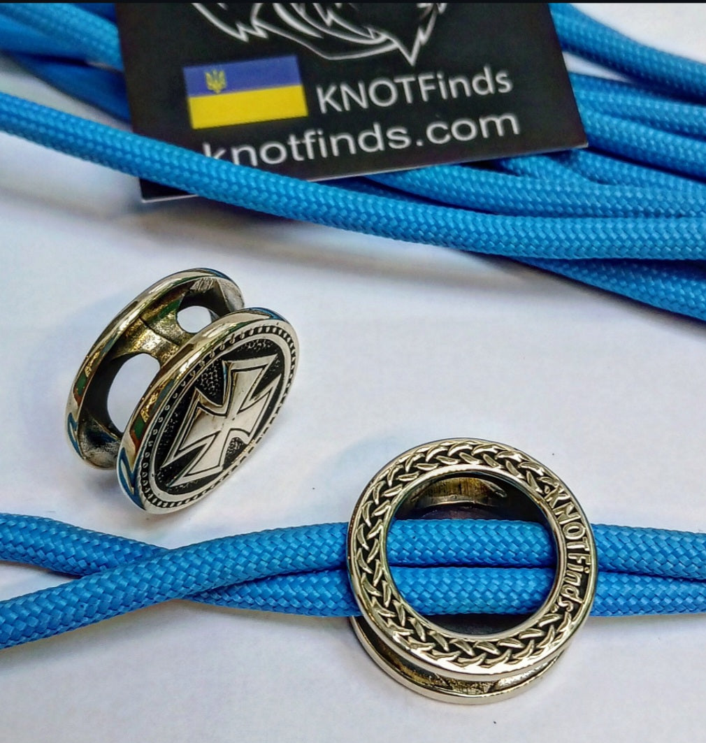 Templar Cross Bead | Solid Brass Cross Charm | Fast Shipping from USA | Viking, Paracord & Jewelry Supply
