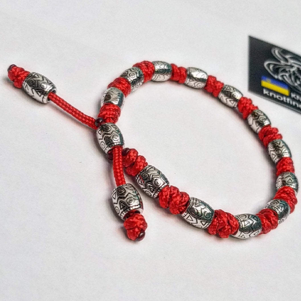 Red Minicord Bracelet — a handcrafted path-relic for those who move forward with strength and intention.