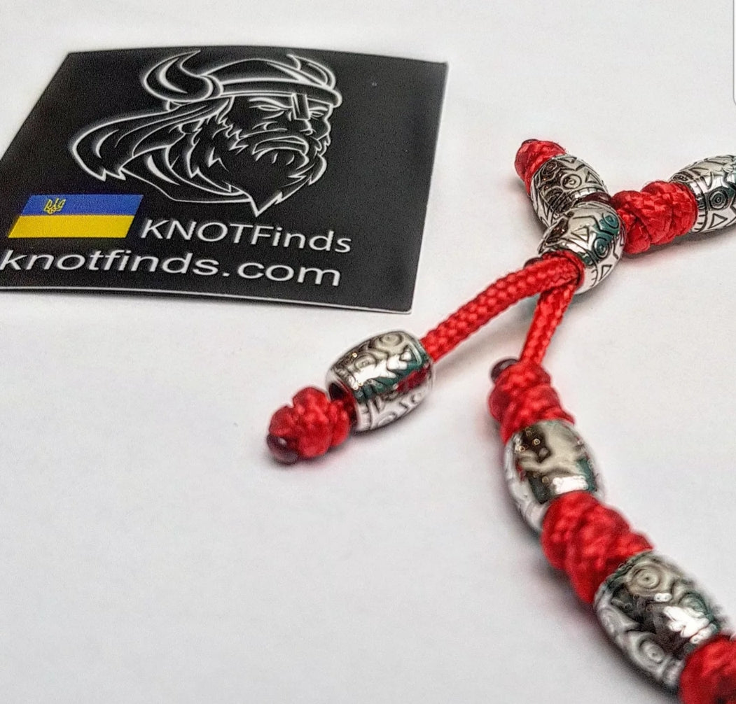 Red Minicord Bracelet — a handcrafted path-relic for those who move forward with strength and intention.