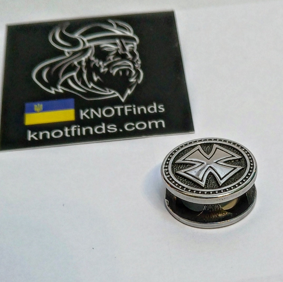 Templar Cross Bead | Stainless Steel | Fast Shipping from USA | Paracord, EDC & Jewelry