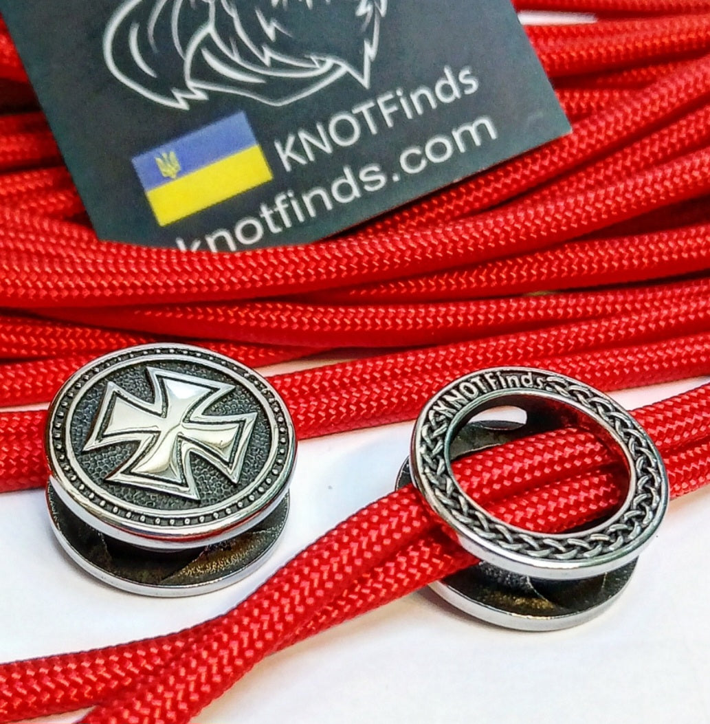 Templar Cross Bead | Stainless Steel | Fast Shipping from USA | Paracord, EDC & Jewelry