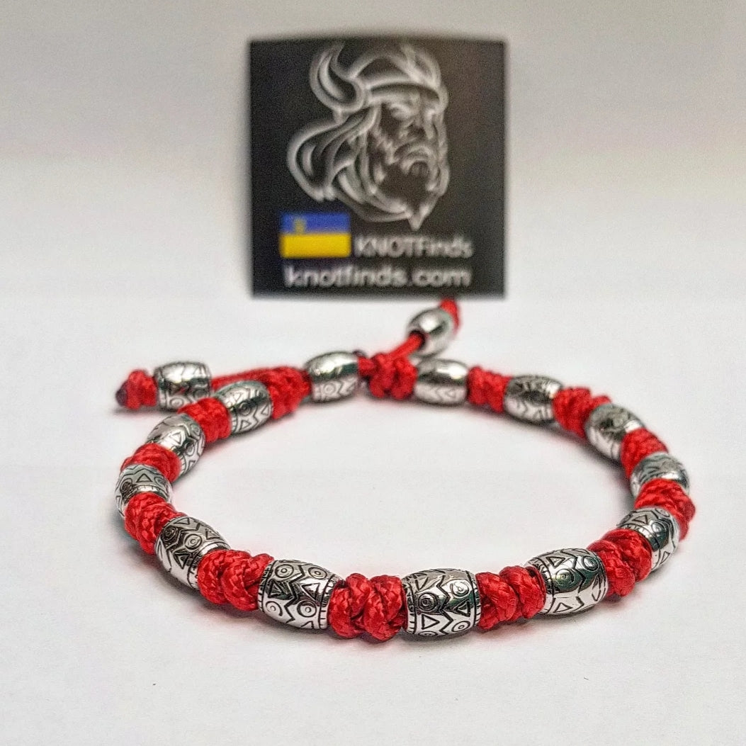 Red Minicord Bracelet — a handcrafted path-relic for those who move forward with strength and intention.