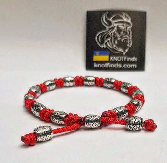 Red Minicord Bracelet — a handcrafted path-relic for those who move forward with strength and intention.