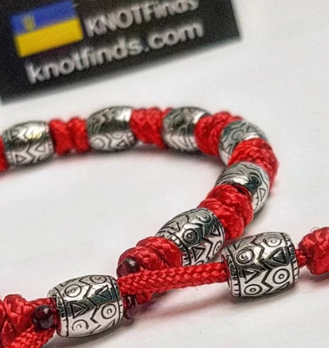 Red Minicord Bracelet — a handcrafted path-relic for those who move forward with strength and intention.