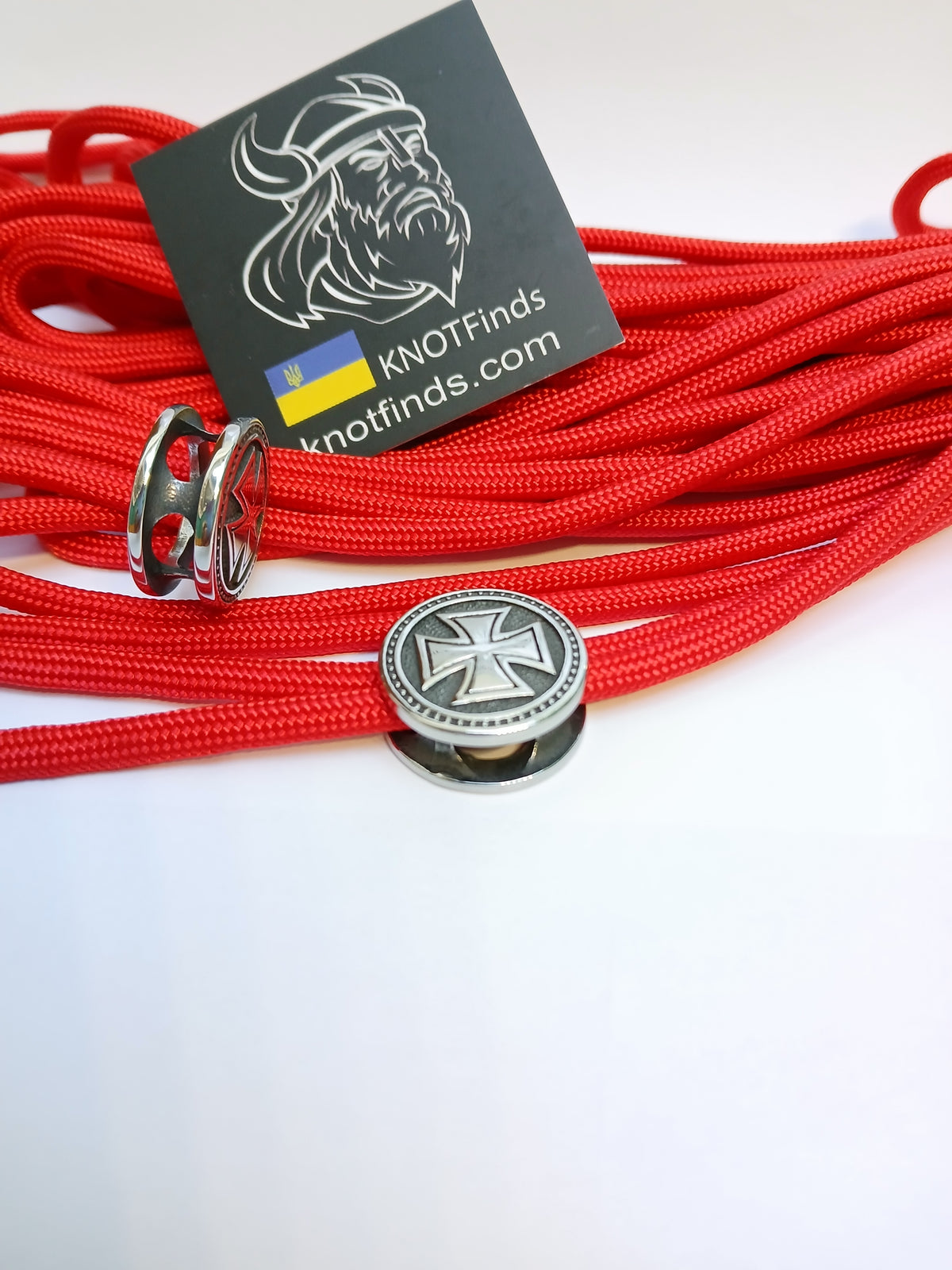 Templar Cross Bead | Stainless Steel | Fast Shipping from USA | Paracord, EDC & Jewelry