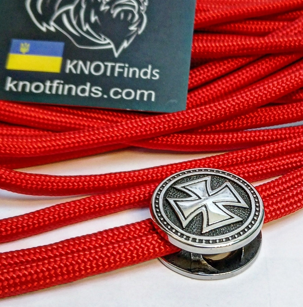 Templar Cross Bead | Stainless Steel | Fast Shipping from USA | Paracord, EDC & Jewelry