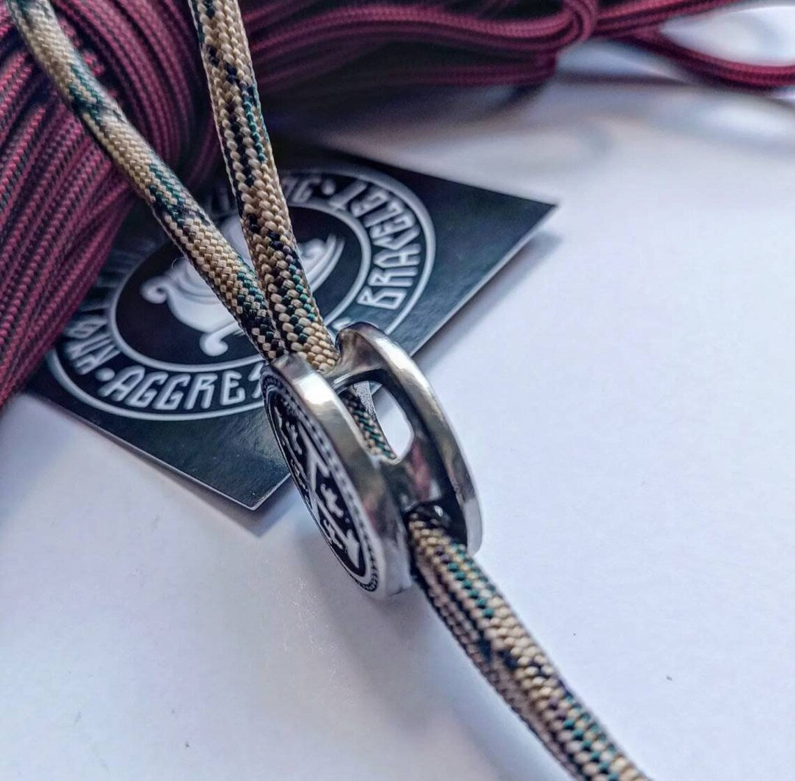 Jerusalem Cross bead for men's bracelet – Christian symbol wearable component
