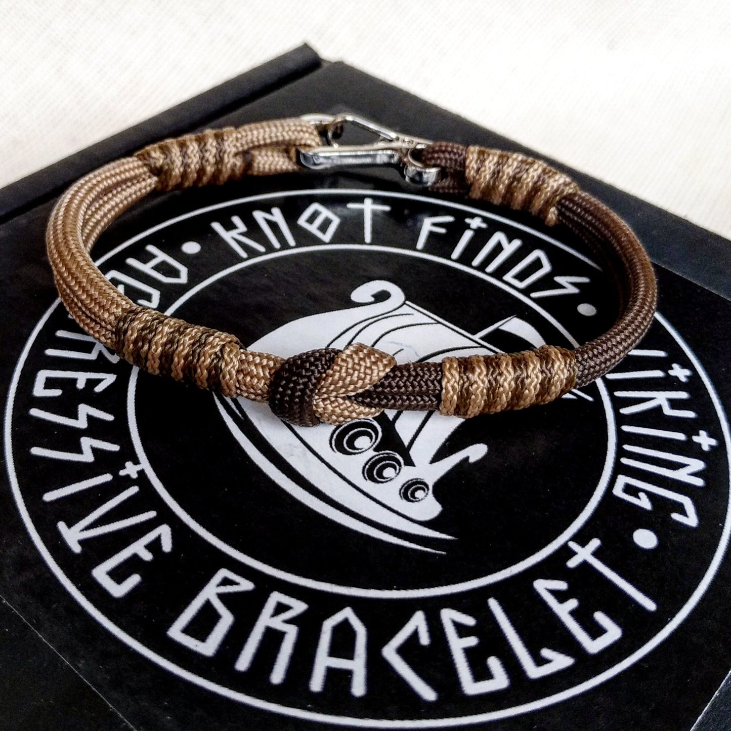 Viking  bracelet / Scandinavian  jewelry / gift for  him / paracord  bracelet / parachute  cord  / viking cuff  / biker bangle