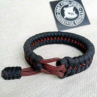 Hunter bracelet. Unloading camping bangle made of Mad Max paracord, Army style, a great gift for men.