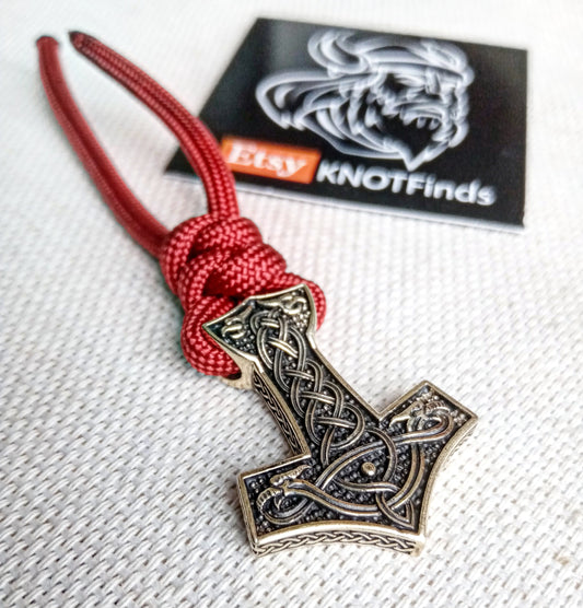 Thor's Hammer pendant , Mjolnir, viking jewelry, manual casting,