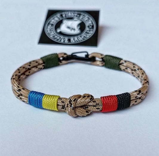 UA tactical bracelet, paracord bracelet. Ukrainian symbol. Glory to Ukraine. Bracelet for men.