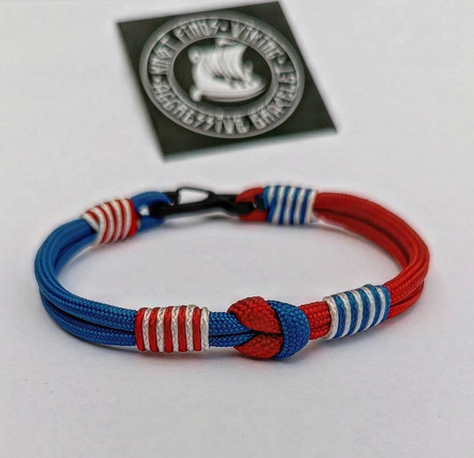 USA bracelet, paracord bangle USA style, extreme durable, Celtic knot, American symbol, USA flag