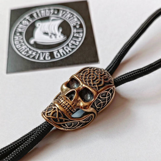 Skull beads for paracord bracelet. Skull symbol. Viking jewelry. Scandinavian skull. Bracelet for brutality men.